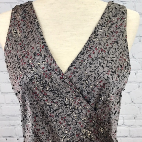 Vintage ADRIANNA PAPELL Beaded Silk Dress sz 8 - Picture 2 of 8